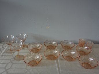 That Don't Depress Me Much... Pink Depression Glass Lot 1