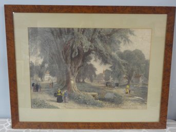 Etched Framed Lithograph Painting