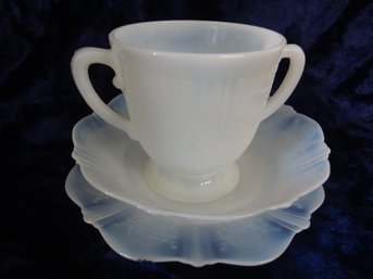 Vintage Opalite Depression Glass Teacup For One