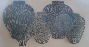 Vastly Sized Metallic Vase Wall Decor