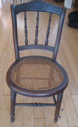 Antique Chair With Cane Seating
