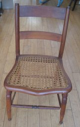 Antique Chair With Cane Seating #2