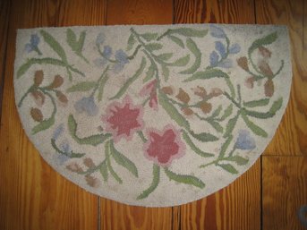 Vintage Hand Hooked Wool Doormat