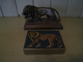 Brave And Bold Bronze Lion