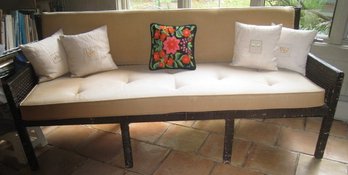 Brown Rattan Couch #2