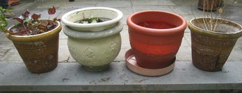 Assortment Of Large Resin Pots