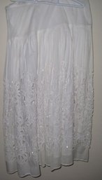 White Summer Flowee Skirt Size 4