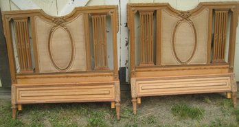 French Provincial Twin Head/foot Boards