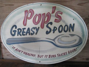 Pop's Greasy Spoon Sign