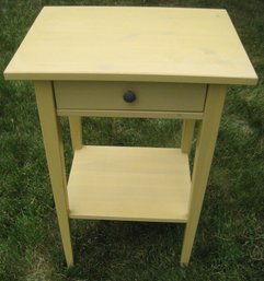 Cute Little Yellow Ikea Side Table With Drawer