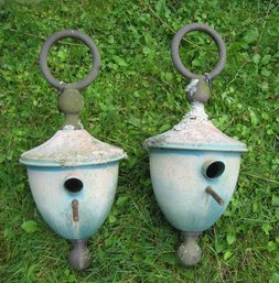 This Lot Is For The Birds...decortive Metal Bird Houses