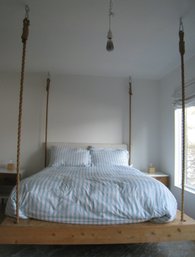 Hanging Platform Bed And Queen Mattress