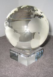 Got The Whole World In Your Hands...Glass Globe Paperweight