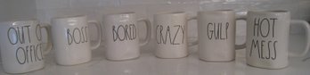Rae Dunn Great Conversation Mugs For Your Work Space