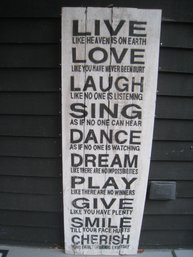 Live Love Laugh -Wooden  Sign