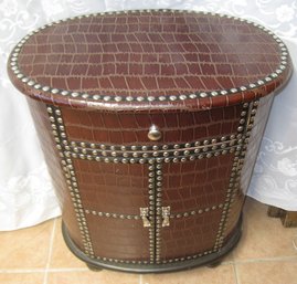 Faux Leather Cabinet