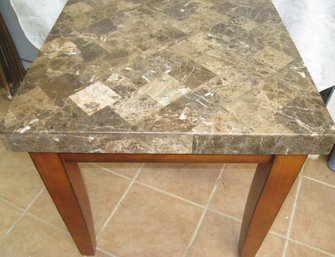 Granite Top Side Table