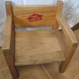 This End Up -Toddler's Chair