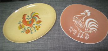 Vintage Rooster Platters