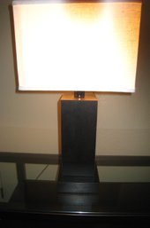 Modern Wooden Square Lamp