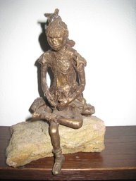 'Sit And Ponder'...Figurine Of Little Girl