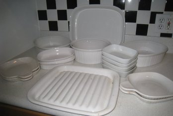 French White Pattern Pattern Corningware And More