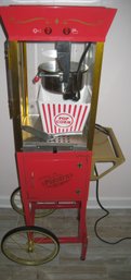 Old Tyme Popcorn Machine Cart