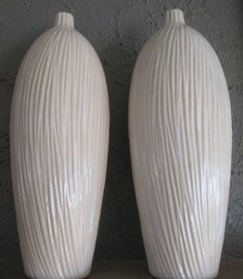 Two Tall Decorative Vases