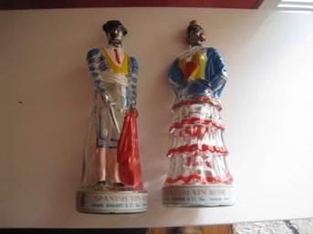 Ole' Spanish Flamenco Dancers Decanters