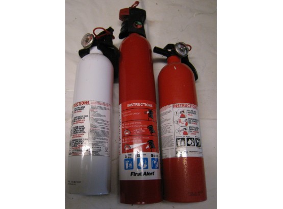 Set Of 3 Fire Extinguishers