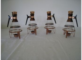Copper Accented Dessert Coffee Chaffing Sets