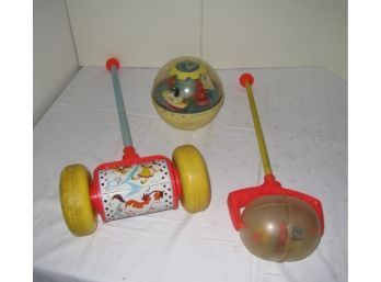 Fisher Price Vintage Baby Push Toys