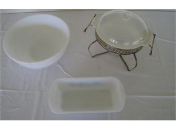 Set Of Three Pyrex And Fire King