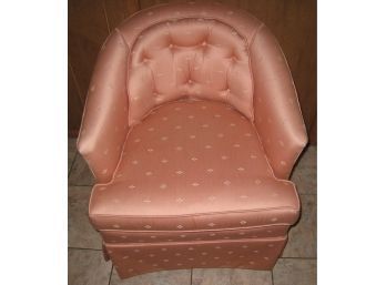 Sweet Sateen Salmon Colored Chair