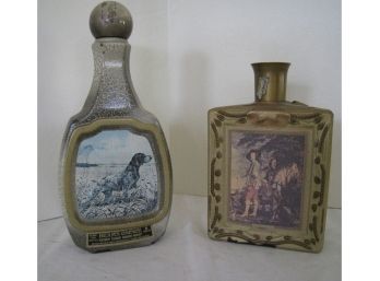 Two Vintage Liquor Collector's Bottles Great For Your Bar Or Man Cave!