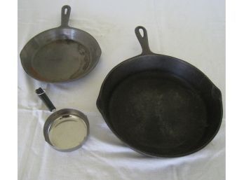 3 Skillets  For Poppa, Momma, And Baby Bear!