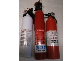 Set Of 3 Fire Extinguishers
