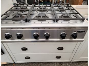 Dynamic Cooking System - 6 Burner Gas Range & Cabinet