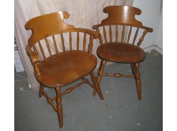 Captain And First Mate Chairs Solid Maple