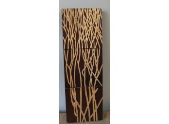 Branches Etched Wood Wall Art