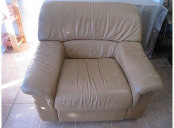Taupe Leather Chair