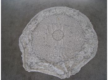 66' Round Cloth With Crochet
