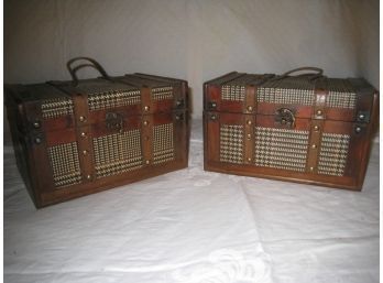 Two Mini Chests,  For Display Or Hiding Your Treasures Away