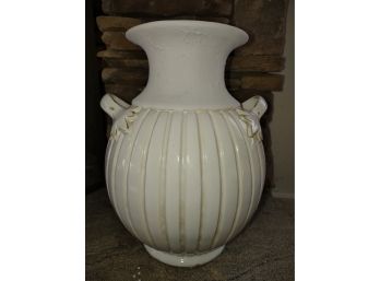 Blanco Double Handled Ceramic Vase