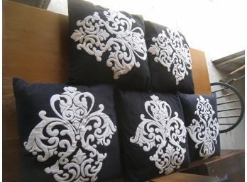 Black Wool Pillows