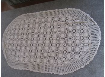 Oval Crocheted Cloth