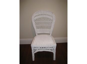 Wonderful White Wicker Chair
