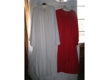 White And Red With Holy Crosses