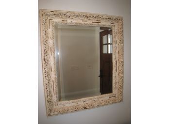 Distressed Frame Beveled Mirror