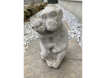 Momma's Little Monkey Garden Statue